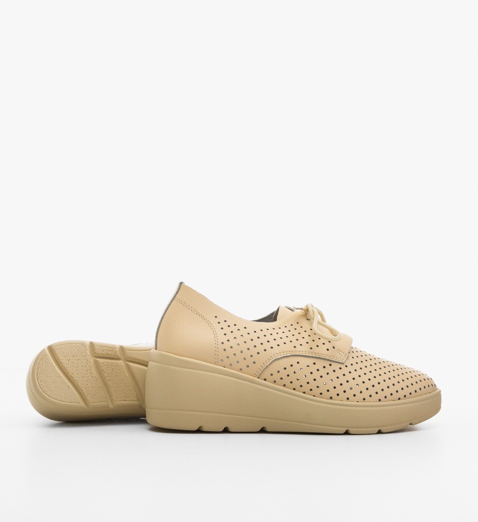 Platforme Dama Mersonk Bej | Confort & Stil - imagine 5