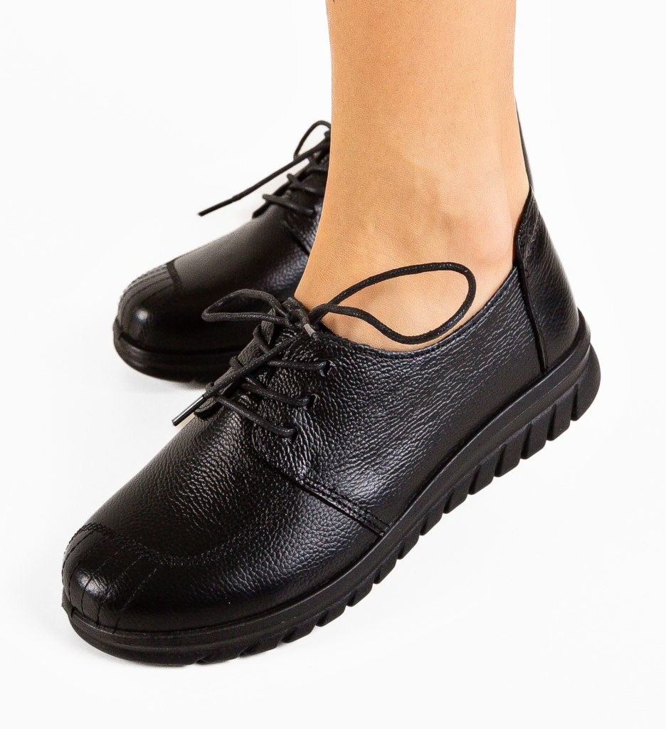 Pantofi Casual Leonates Negri | Stil și Confort - imagine 2