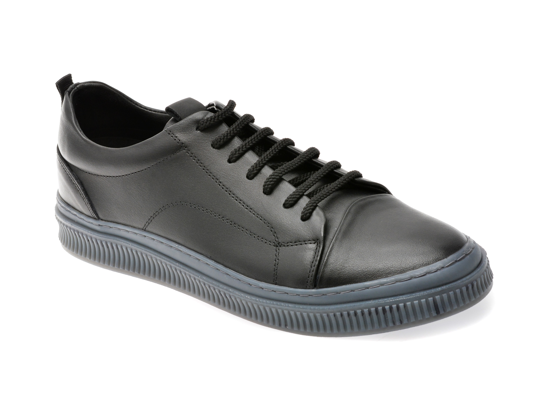 Pantofi Bite The Bullet negri din piele naturală
