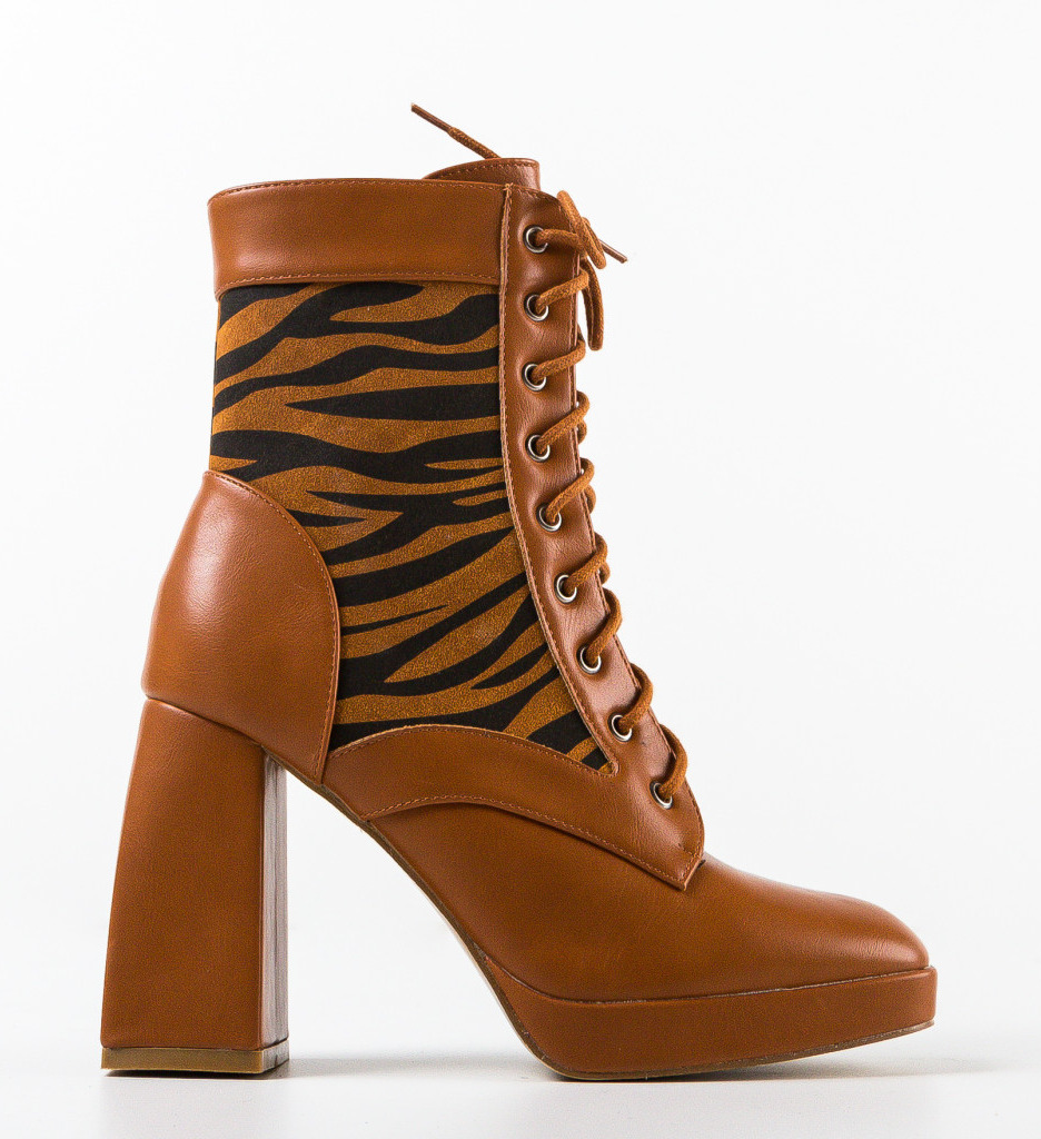 Botine Dama Camel - Eleganță și Stil Urban - imagine 4