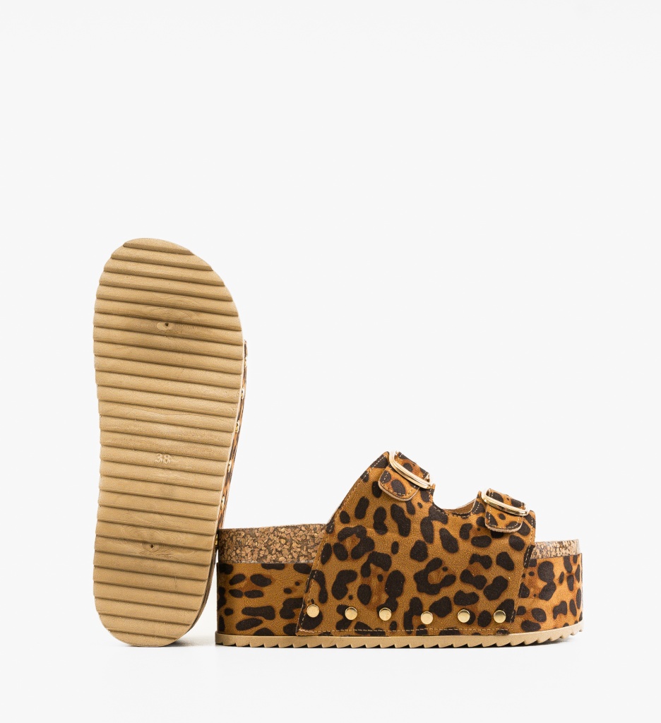 Papuci Halima Animal Print - Eleganță Exotică - imagine 3