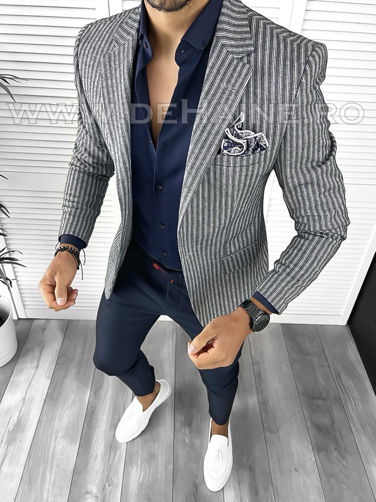 Tinuta Smart Casual 3 Piese Barbati Slim Fit