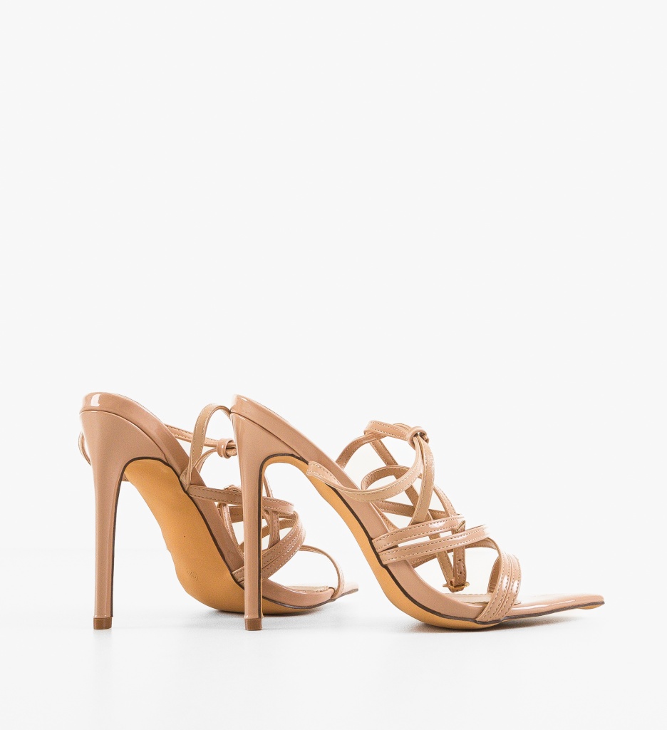 Sandale Toc Cazimar Nude | Stil și Eleganță - imagine 2