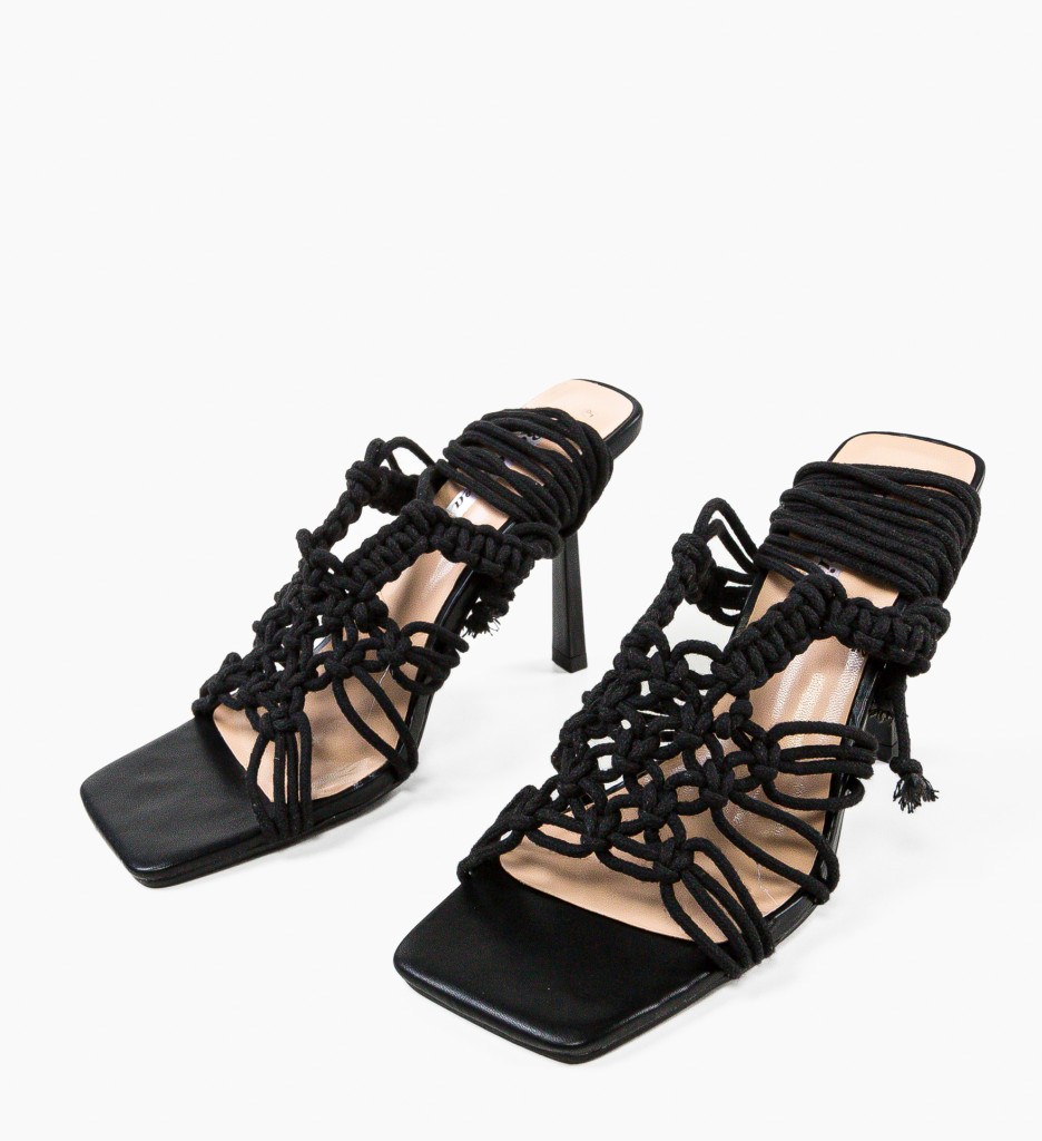 Sandale cu Toc Kazia Negre - Eleganță și Stil - imagine 7