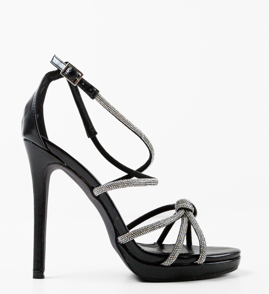 Sandale Destroy Negre | Toc Elegant pentru Orice Ocazie - imagine 5