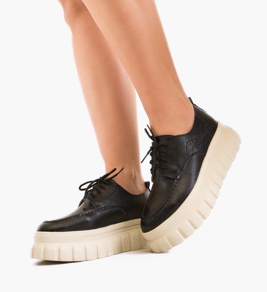 Pantofi Casual Loprem Negri - Confort și Stil - imagine 4