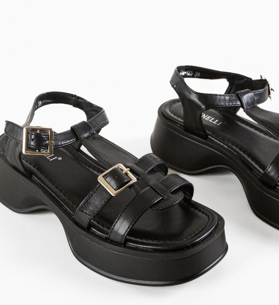 Sandale Dama Dixie Negre | Eleganță Maximă - imagine 4