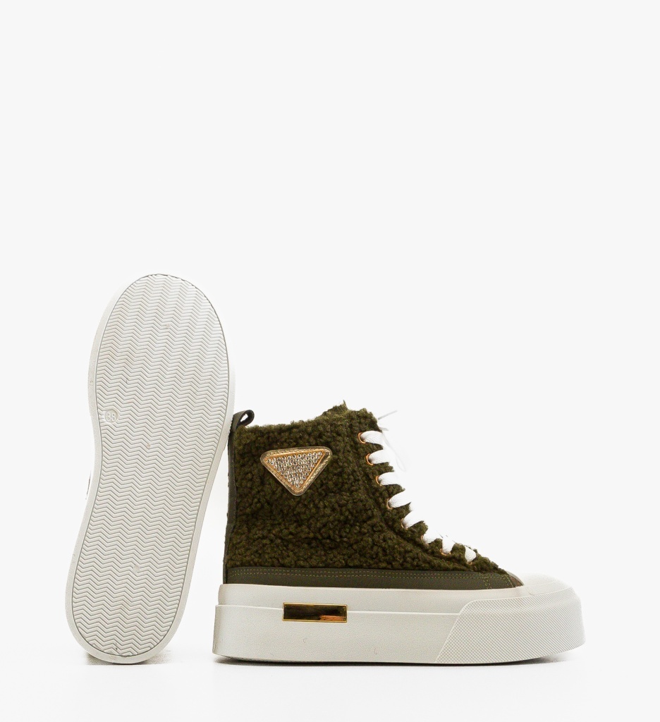Sneakers Dama Pakkle Verzi – Confort Stilat - imagine 3