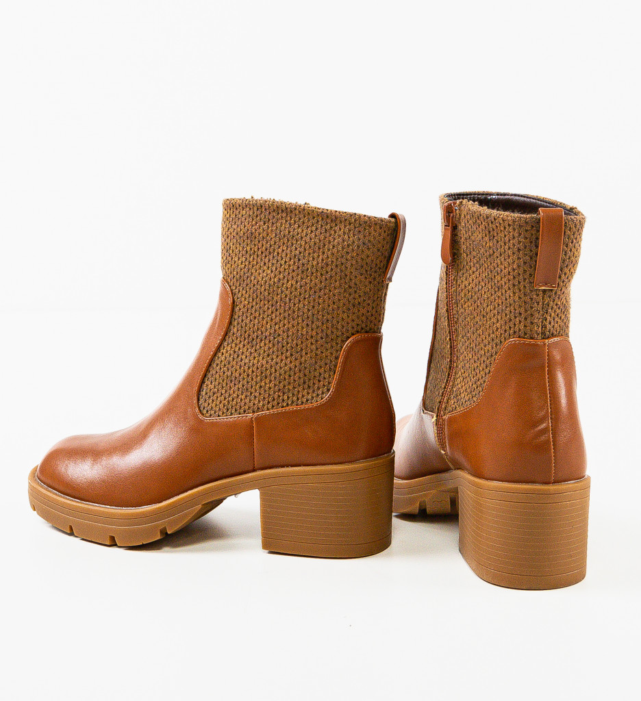 Ghete Dama Vanilla Camel - Eleganță și Confort - imagine 6