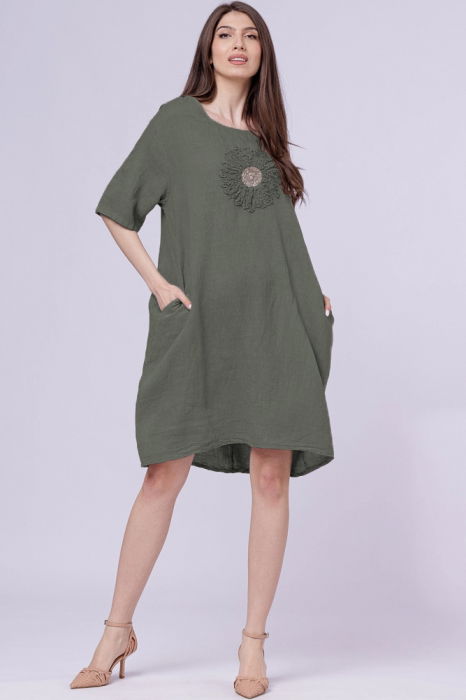 Rochie In Rosa 99 Elegantă cu Paiete