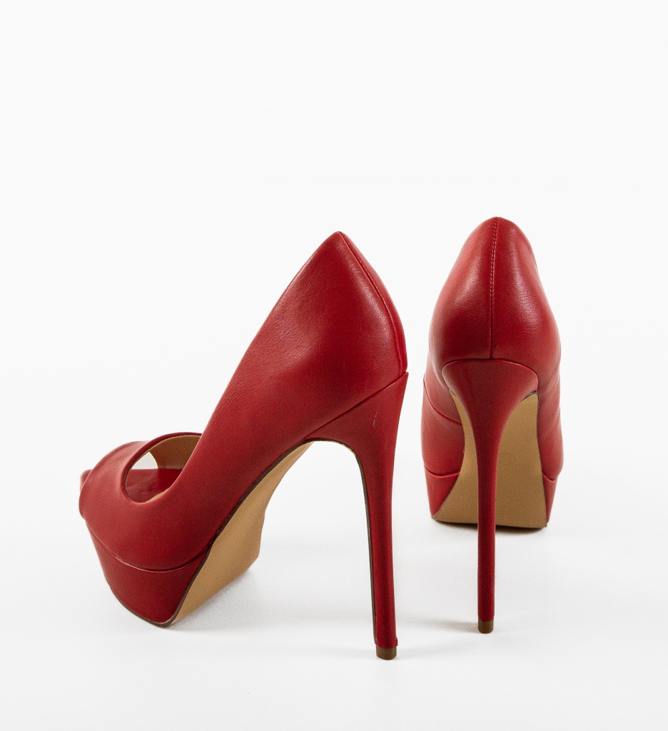 Pantofi Rosii cu Toc Dama | Stil și Eleganță - imagine 8