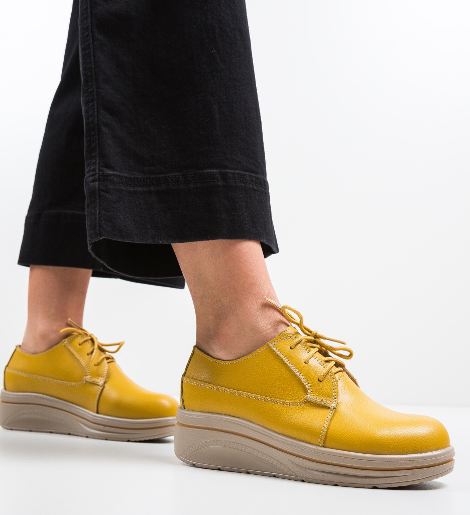Pantofi Casual Lionata Galbeni - Confort și Stil