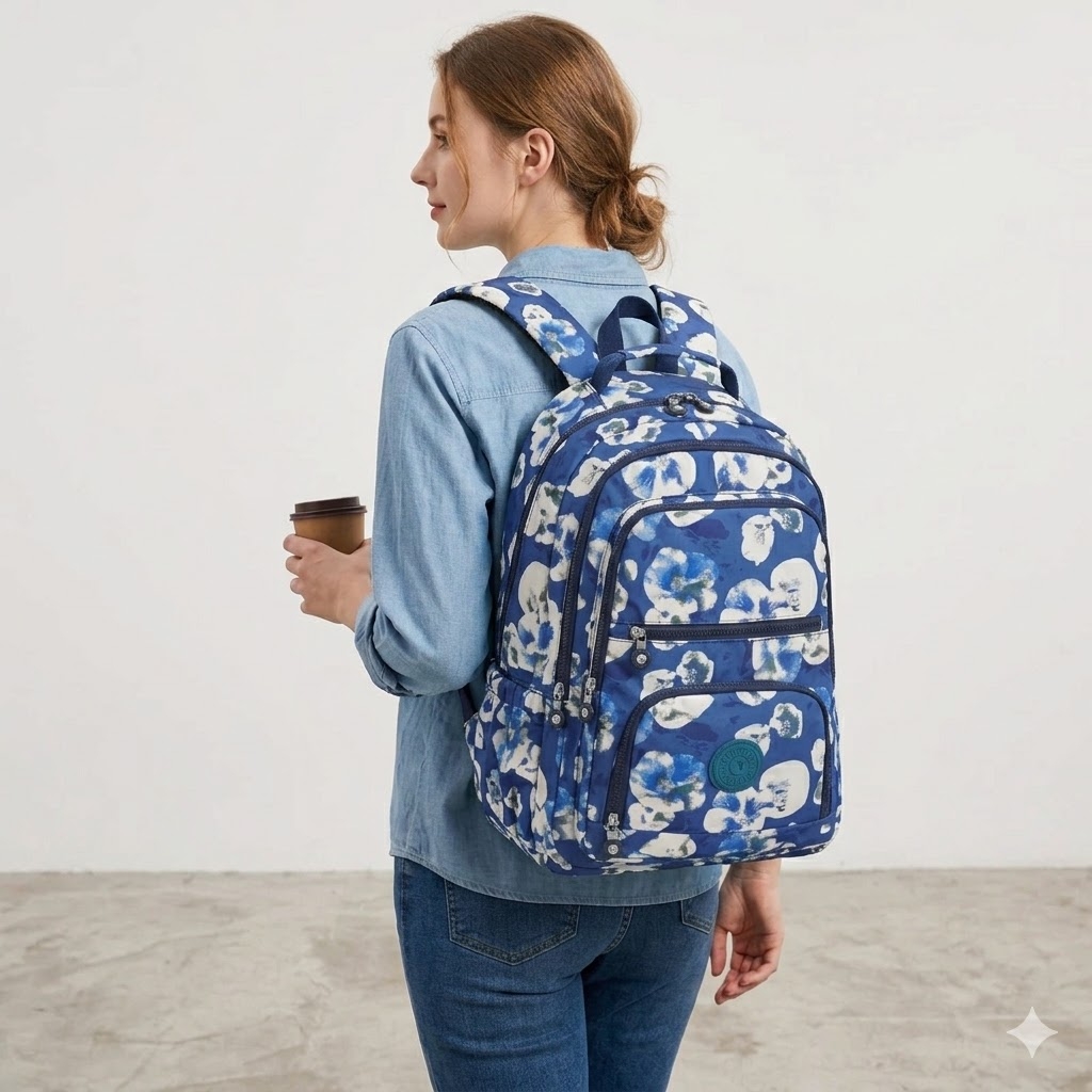 Rucsac Picadili Isoldeia GT3661 Albastru Impermeabil - imagine 5