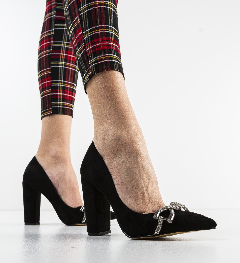 Pantofi Wak Negri cu Toc - Stil și Eleganță Asigurată - imagine 2