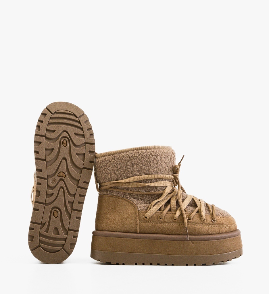 Ghete Dama Safine Khaki - Stil și Confort - imagine 4