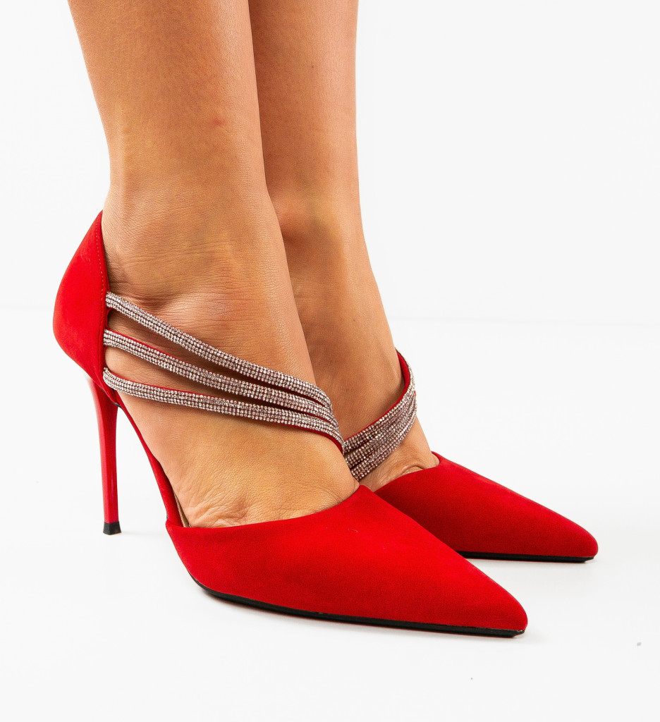 Pantofi Irmina Rosii - Eleganță la Fiecare Pas