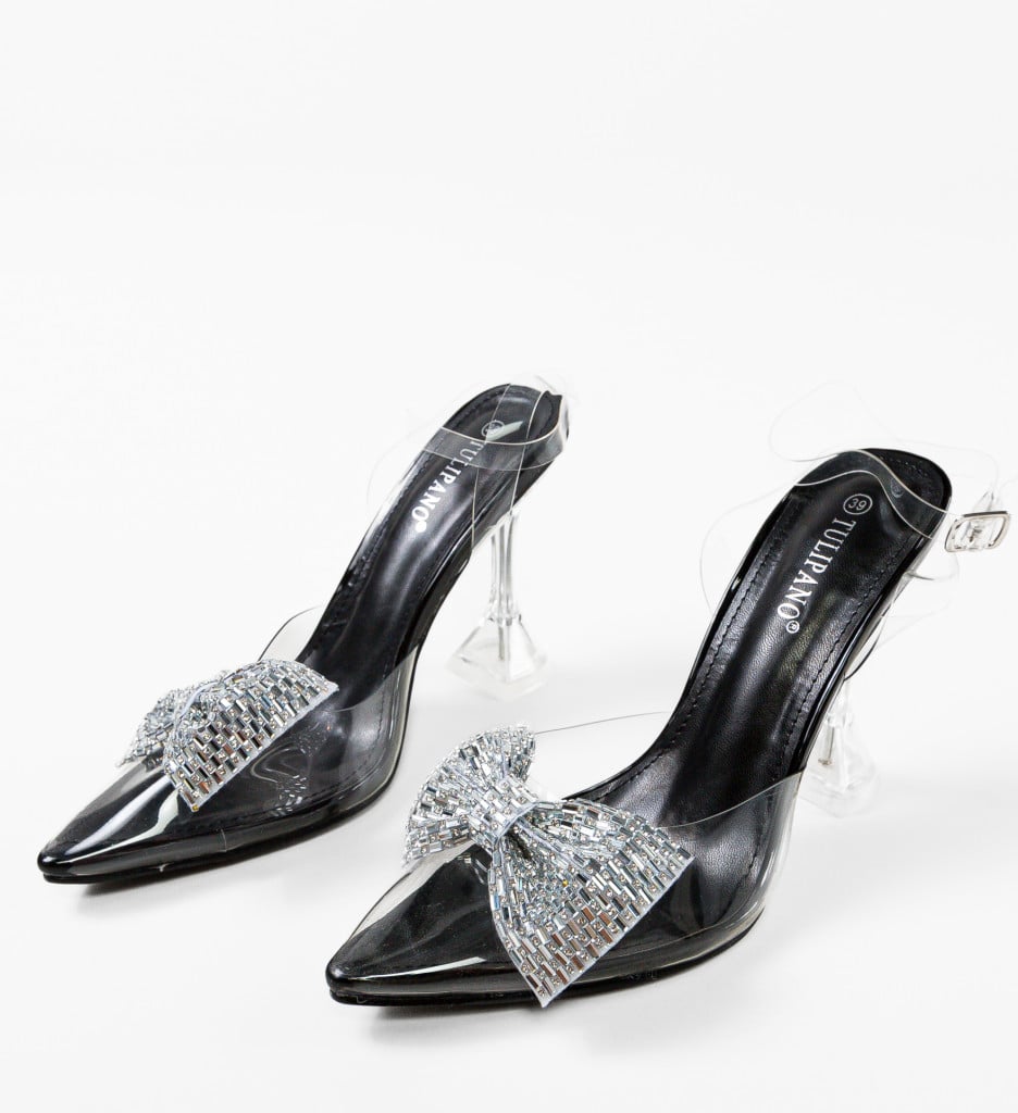 Pantofi Toc Love Negri - Eleganță și Stil - imagine 12