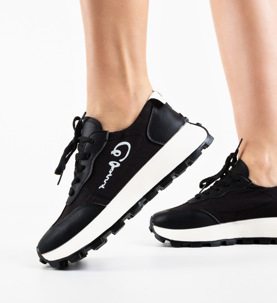 Sneakers Dama Galant Negri | Confort și Stil - imagine 9