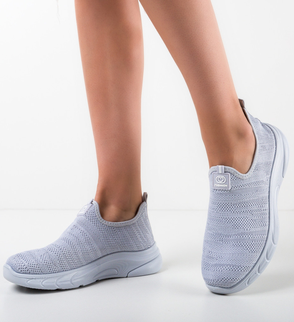 Sneakers Dama Teaha Gri - Confort si Stil - imagine 4