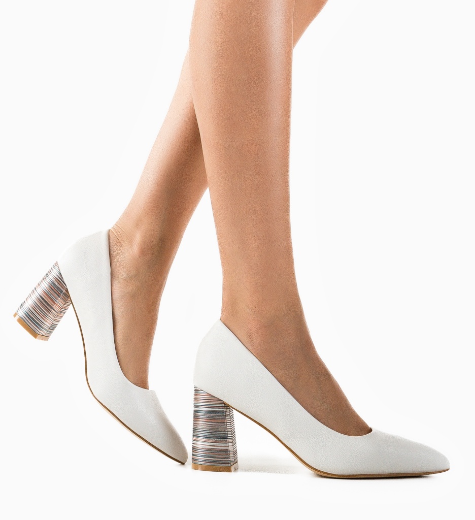 Pantofi Dama Jaylen Albi - Eleganță și Stil - imagine 2