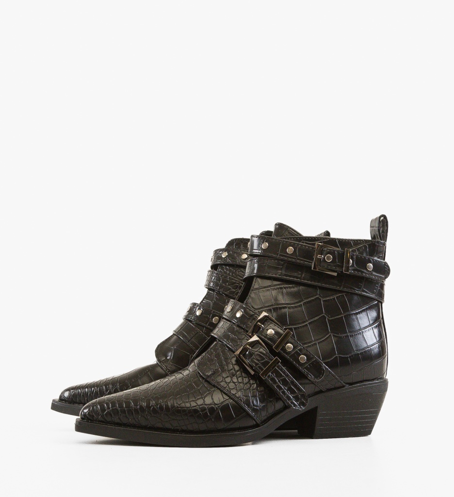 Botine Uzoma Negre - Eleganță și Confort - imagine 4