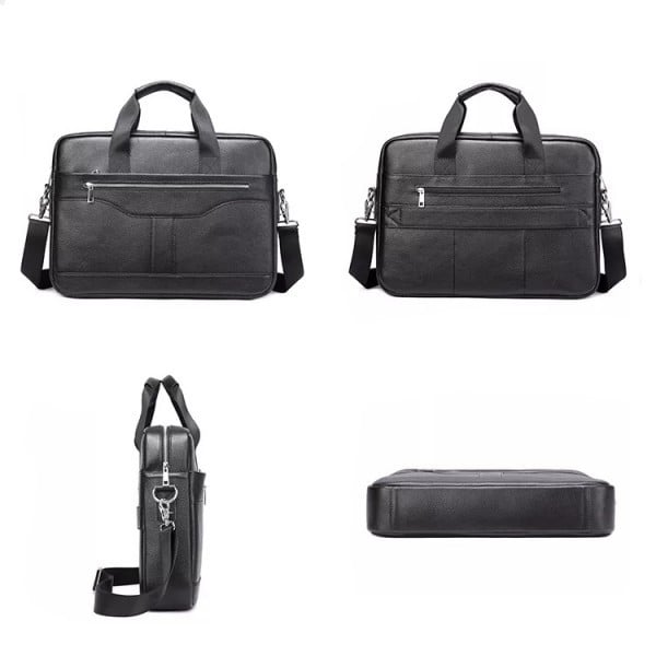 Servieta Andy GT1310 Piele Naturală Laptop Negru - imagine 7