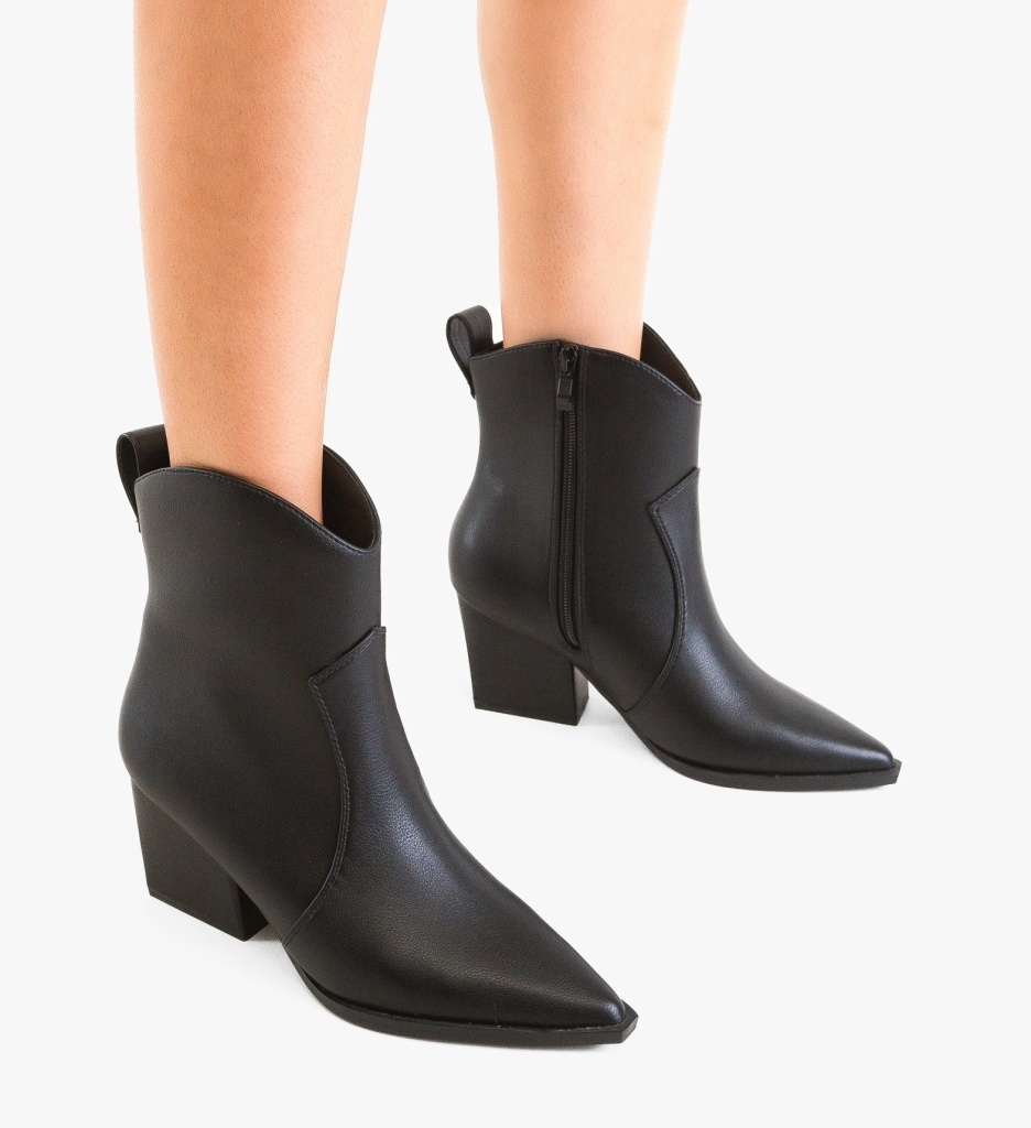 Botine Dama Brebly Negre 2 - Eleganță și Stil