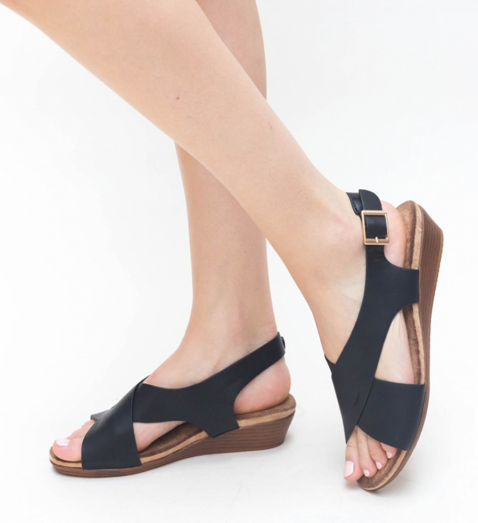 Sandale Patina Negre - Eleganță și Confort - imagine 3