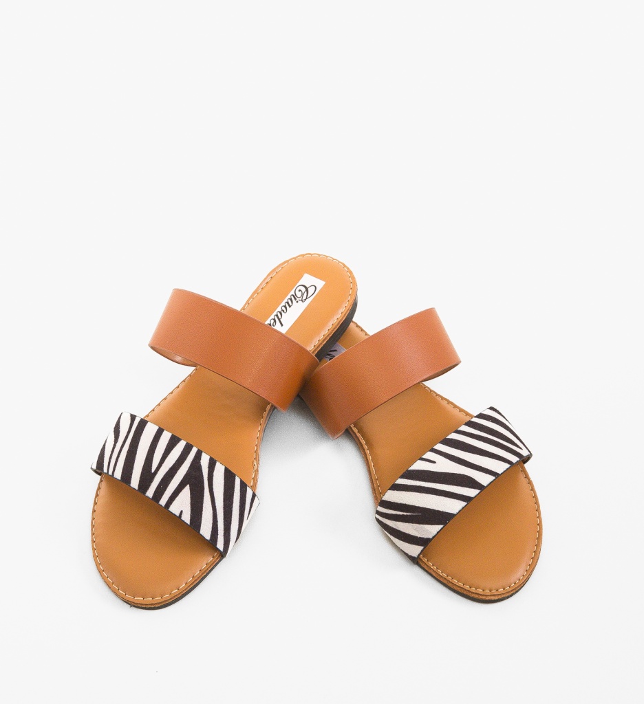 Papuci Leena Zebra | Stil și Confort - imagine 5
