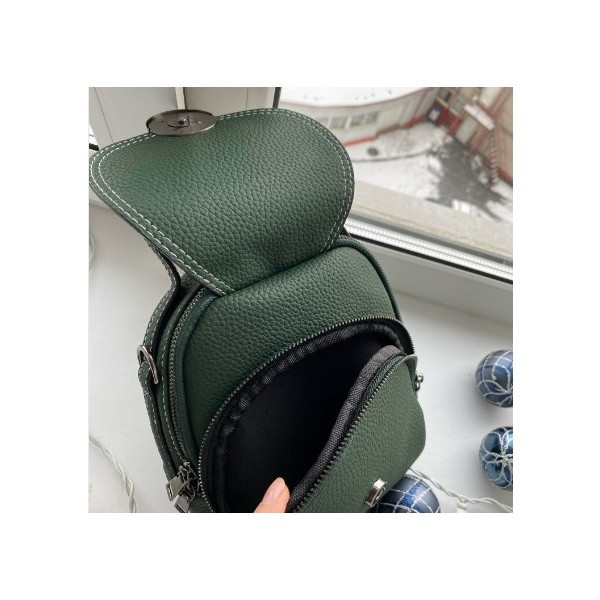 Rucsac dama Genila GT371, verde, versatil si compact - imagine 2