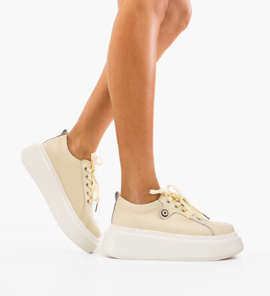 Pantofi Casual Nuandre Bej - Confort și Stil