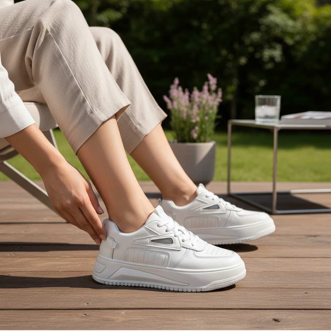Adidași Dama Casual Albi Confortabili