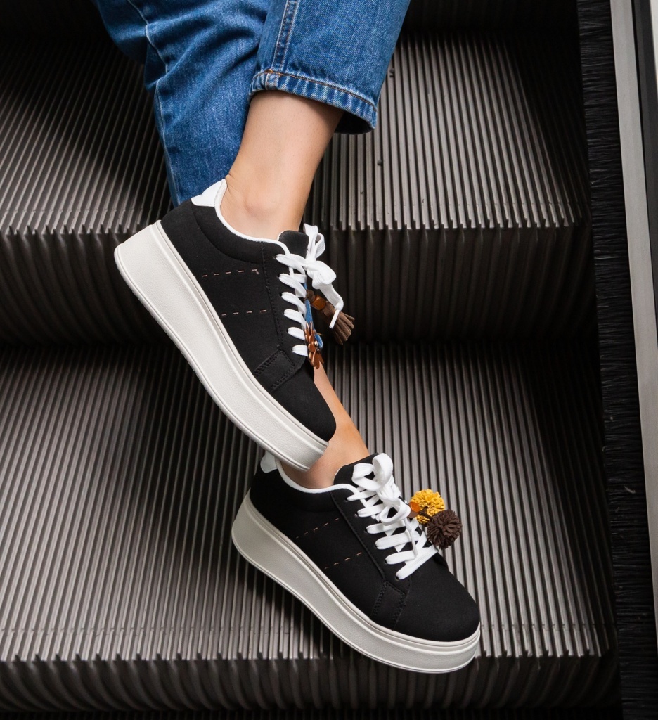 Sneakers dama Kukar Negri - Confort Sport - imagine 2
