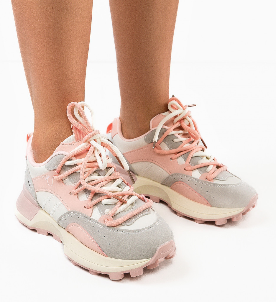Sneakers Dearbh Roz - Confort și Stil Sport - imagine 2