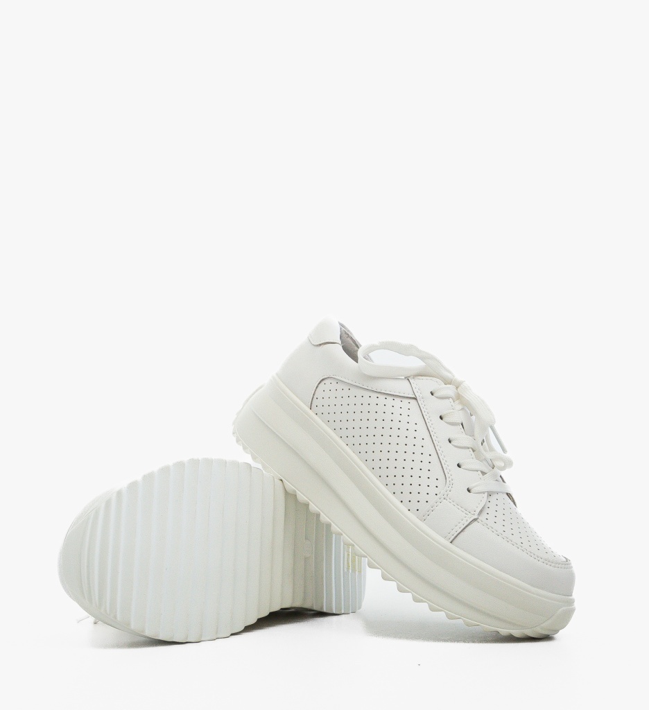 Pantofi Casual Cazmi Albi - Confort Stilat - imagine 6