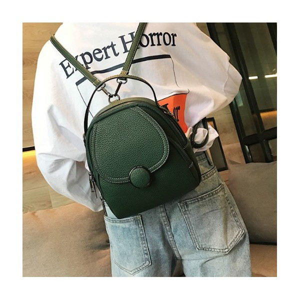 Rucsac dama Genila GT371, verde, versatil si compact - imagine 4