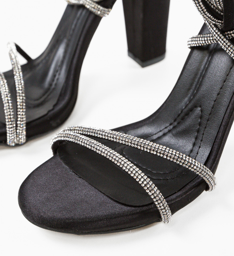 Sandale Dama Leleren Negre - Eleganță și Stil - imagine 7