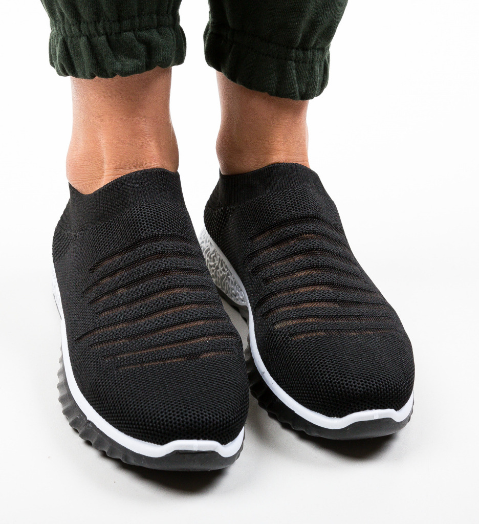 Pantofi Sport Cairon Negri - Confort & Stil - imagine 4
