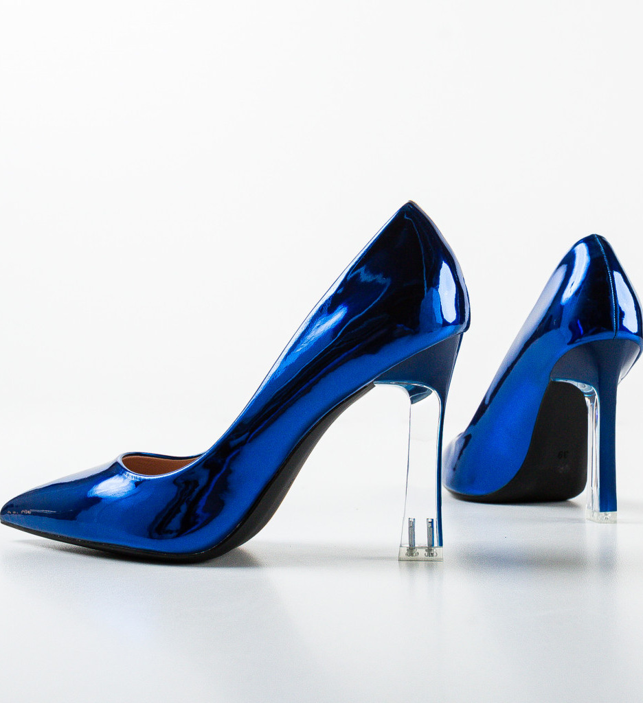 Pantofi cu Toc Aple Albastri | Eleganță Asigurată - imagine 5