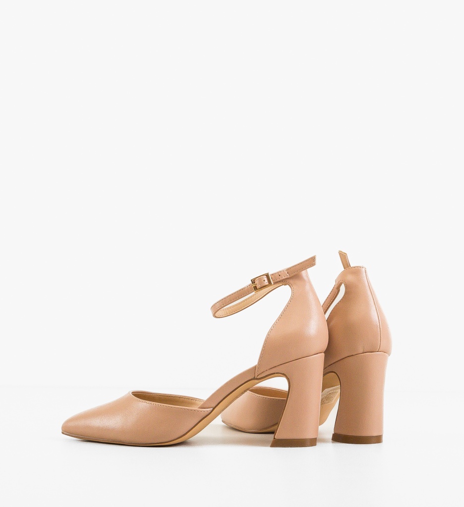 Pantofi cu toc Jeremy Bej - Eleganta si Stil - imagine 6