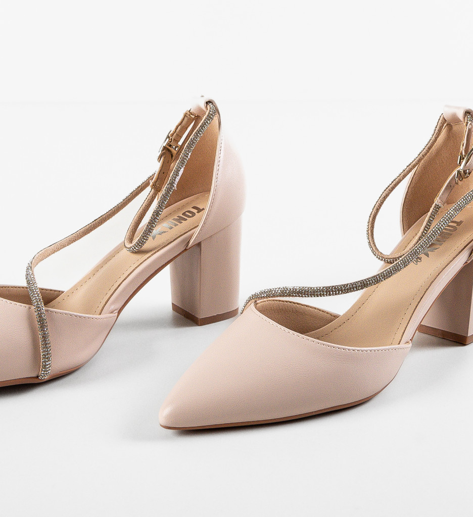 Pantofi cu Toc Zayat Bej - Eleganță și Stil - imagine 5