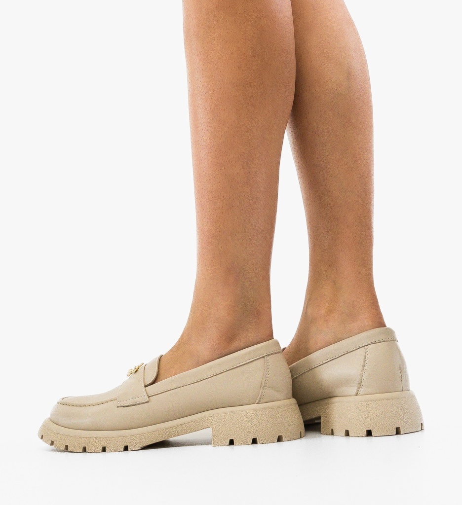 Pantofi Casual Dama Fosere Bej | Confort & Stil - imagine 2