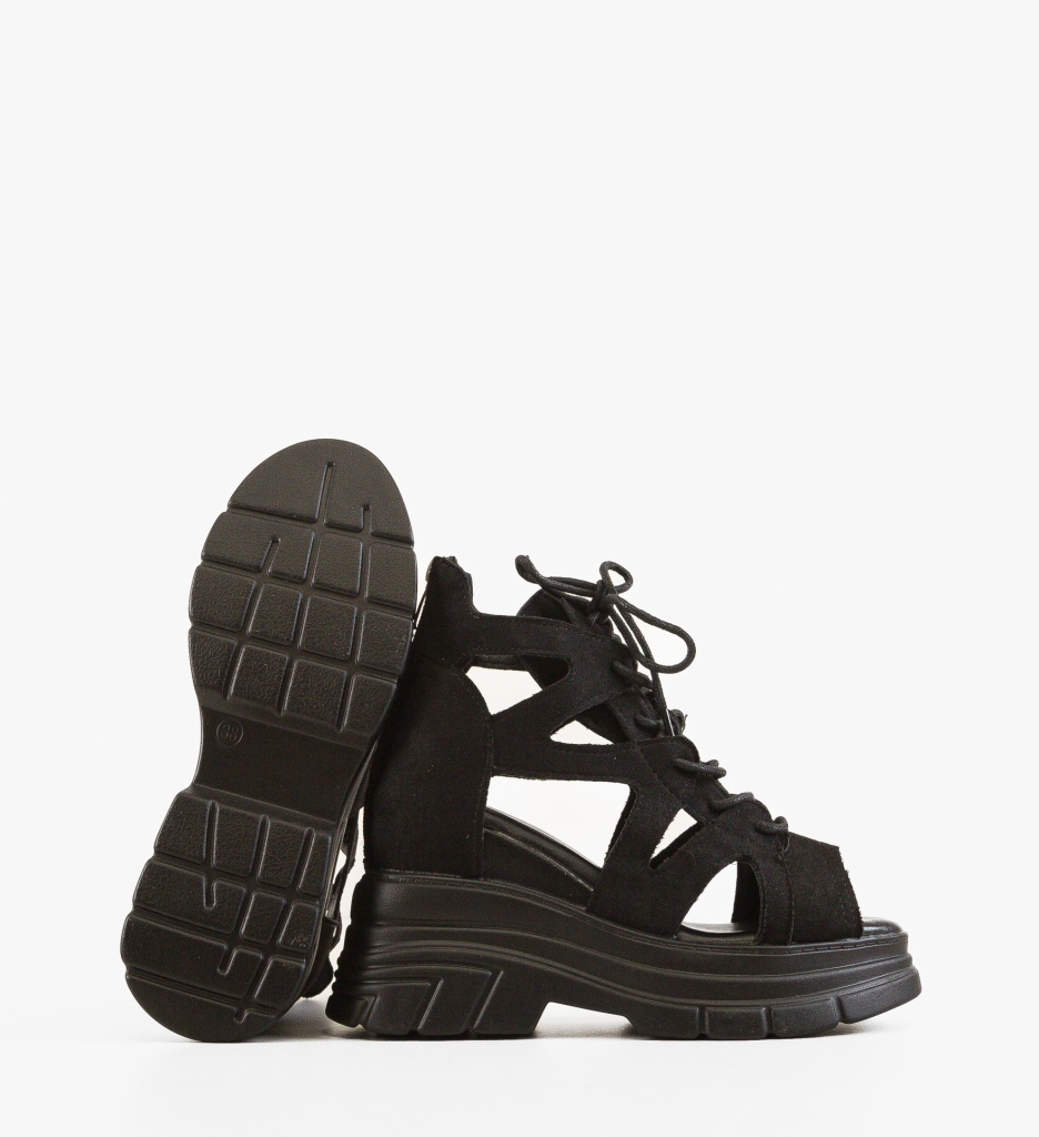 Platforme Osanne Negre | Eleganță și Confort - imagine 2
