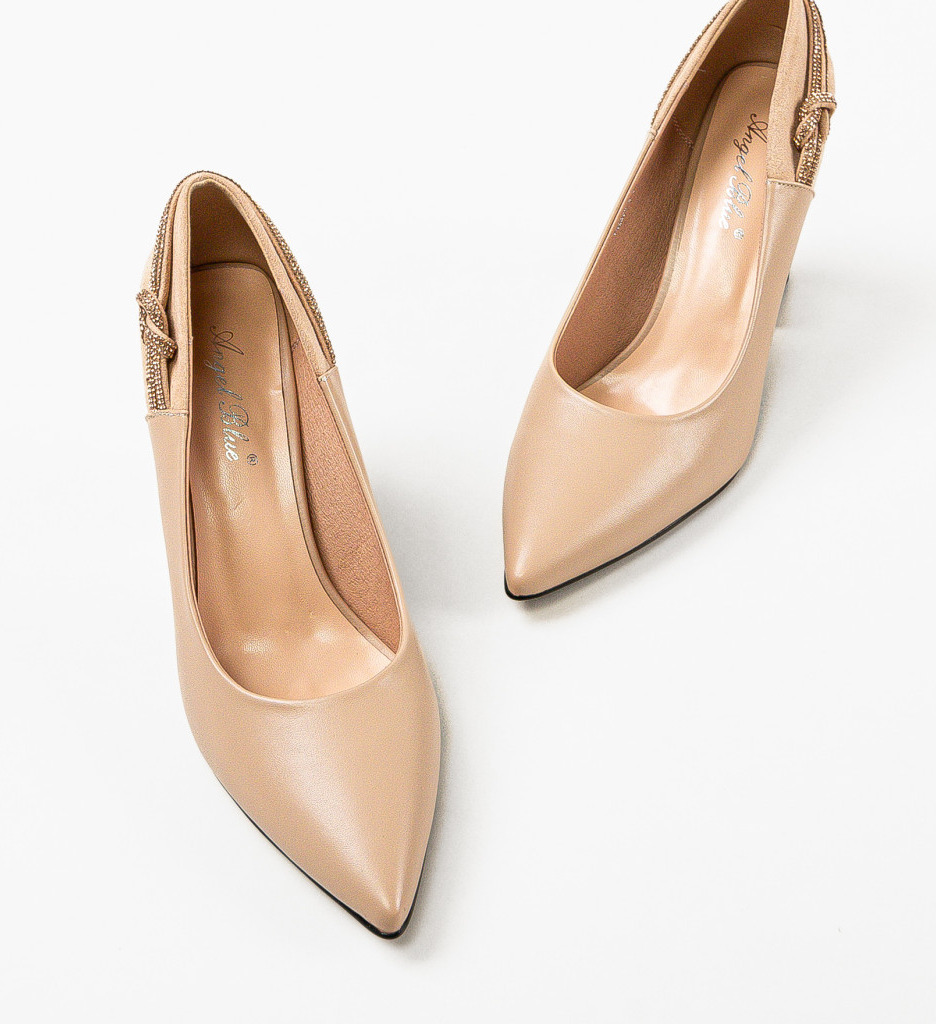 Pantofi Dama Gergina Nude - Eleganță și Confort - imagine 6