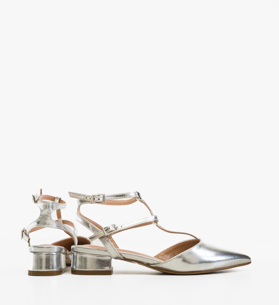Pantofi dama Tamara Argintii eleganti - imagine 3