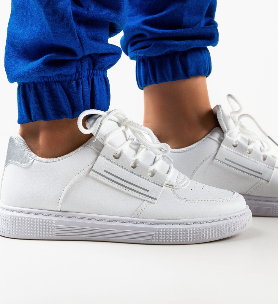 Sneakers Dama Denise Argintii - Stil si Confort - imagine 6