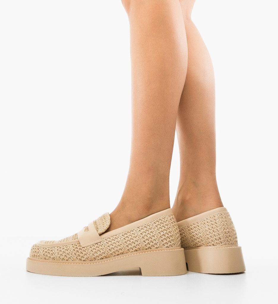 Pantofi Casual Nora Bej - Confort și Stil
