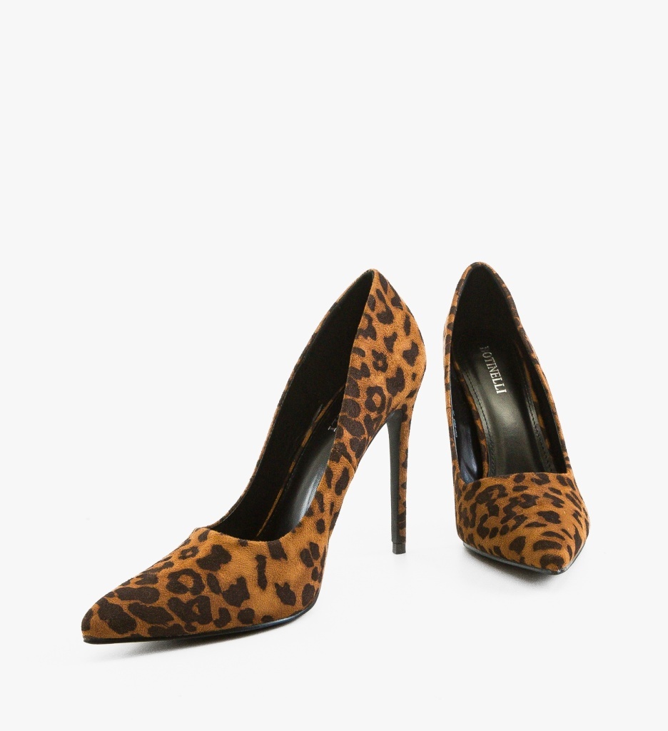 Pantofi cu Toc Lewer Print | Design Elegant - imagine 4