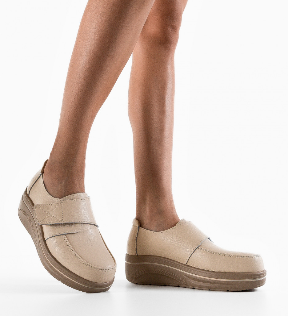 Pantofi Hausberg Bej 2 | Confort Zilnic - imagine 3