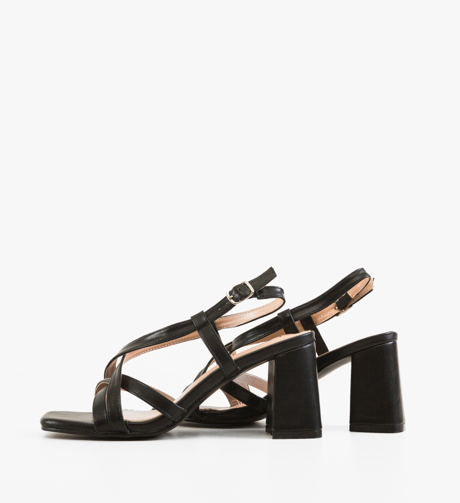 Sandale cu Toc Karen Negre - Eleganță și Stil - imagine 3